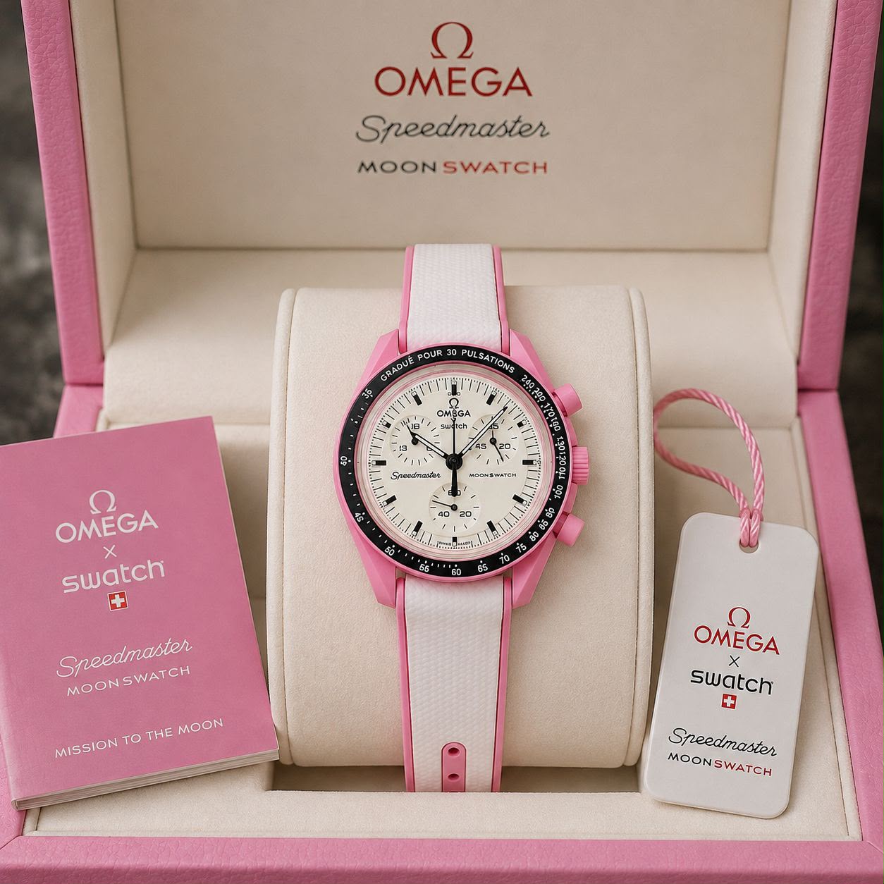 OMEGA × Swatch Speedmaster MoonSwatch – Pink Moonphase